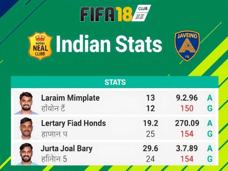Indian FIFA 18 Stats